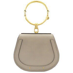 Chloe Bracelet Bag Gray Leather Handbag Shoulder